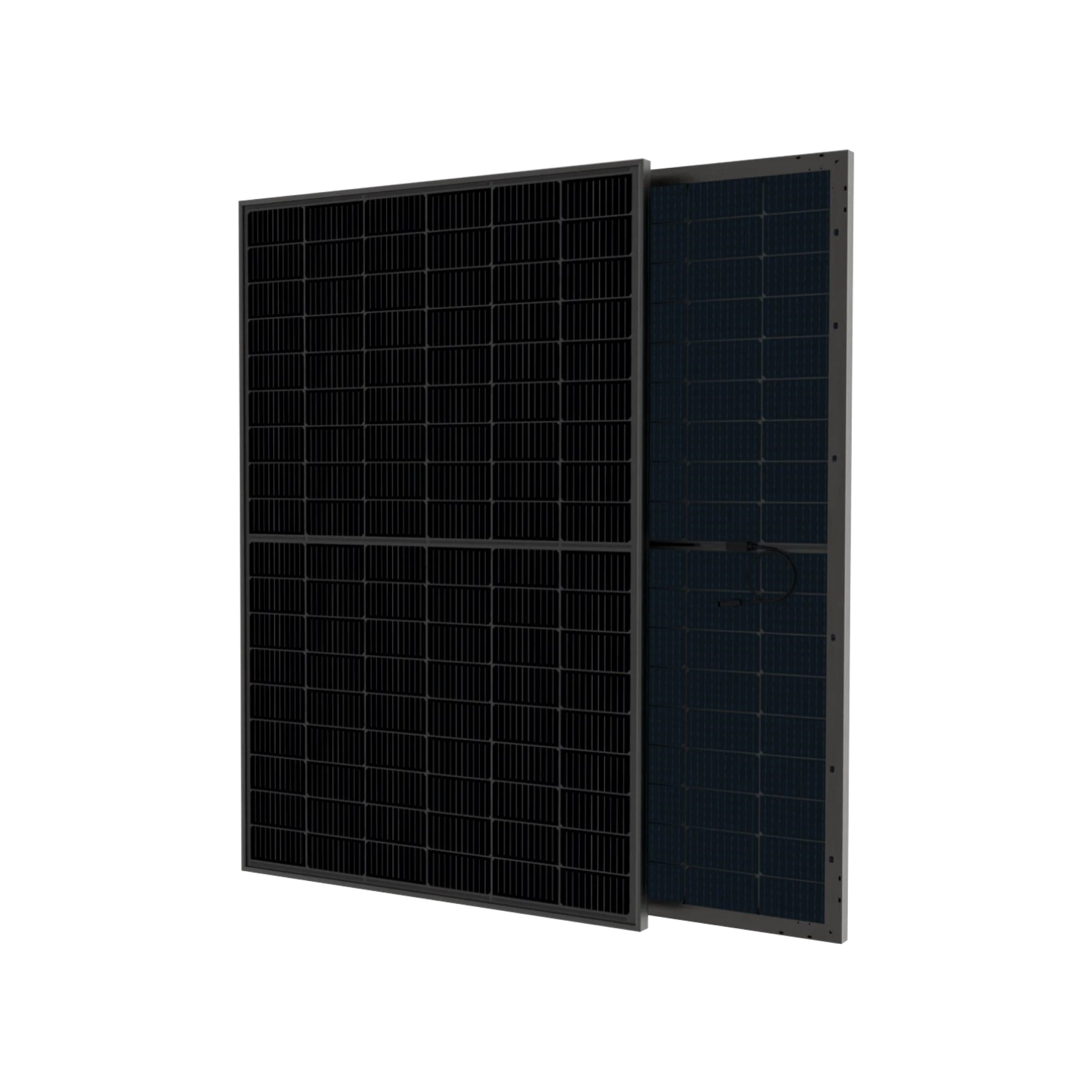 Talesun BIPRO 450W all-black bifacial solar panel, front and rear